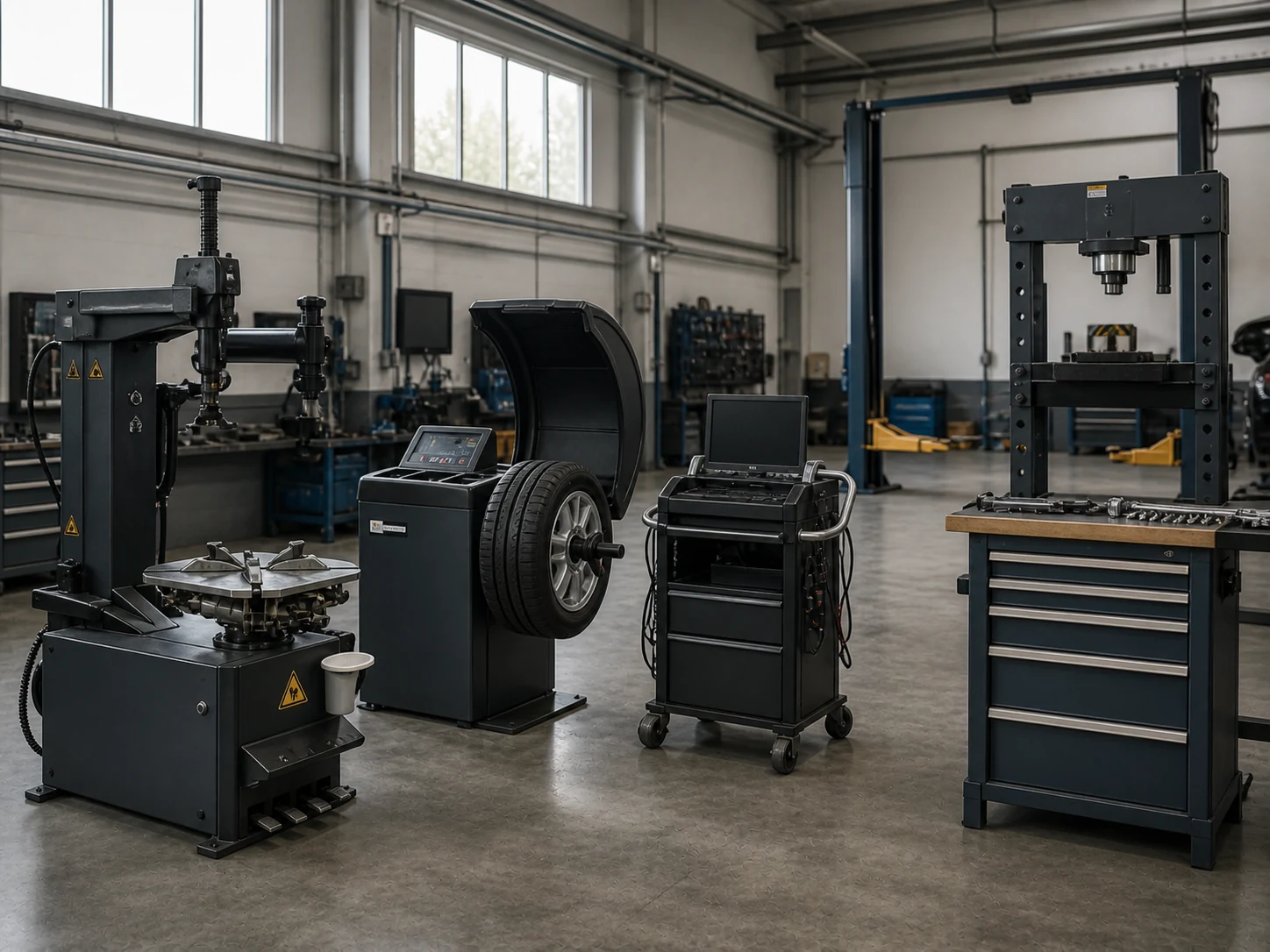 Machines et équipements d'un atelier professionnel